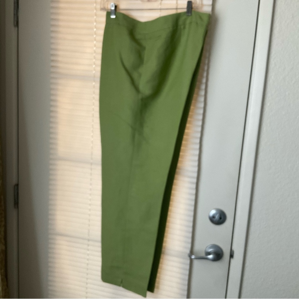 Rafael Pants Green Sz 14 Linen/ rayon